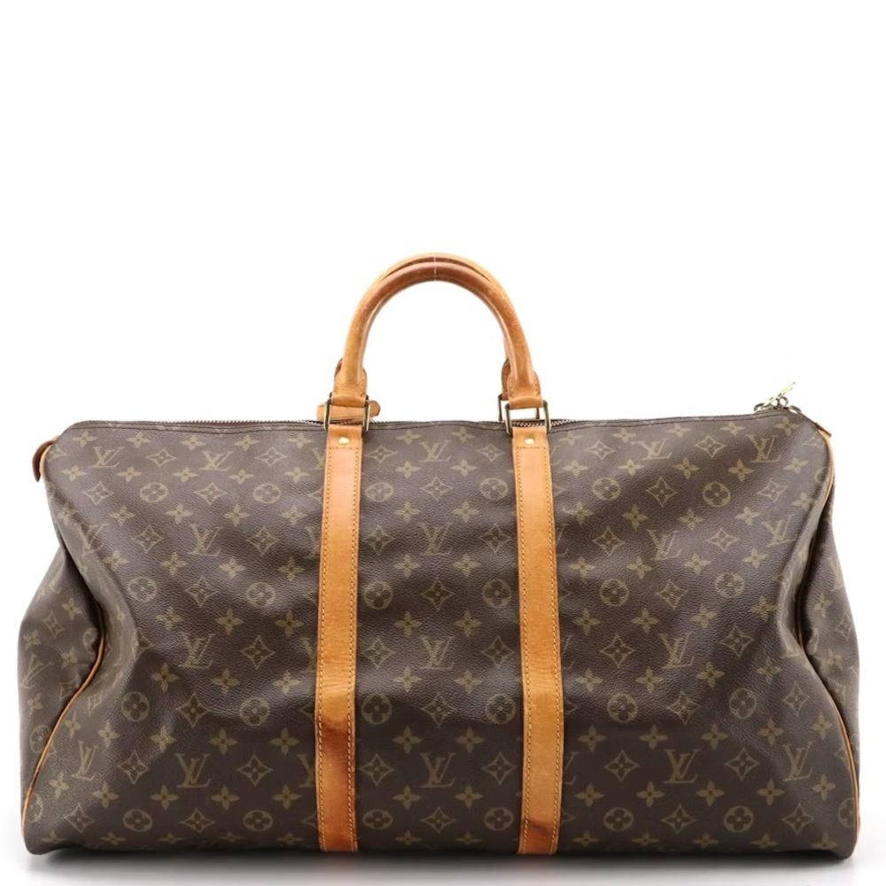 Louis Vuitton Keepall 55 in Monogram Canvas and Vachetta Leather